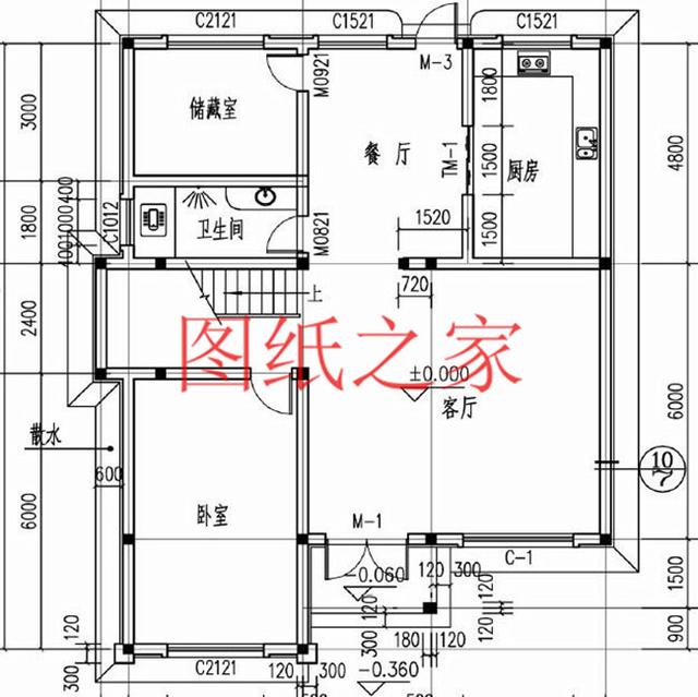 多臥室的三層別墅設(shè)計(jì)圖，挑空設(shè)計(jì)，給您溫馨舒適的享受!
