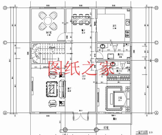多臥室的三層別墅設(shè)計(jì)圖，挑空設(shè)計(jì)，給您溫馨舒適的享受!
