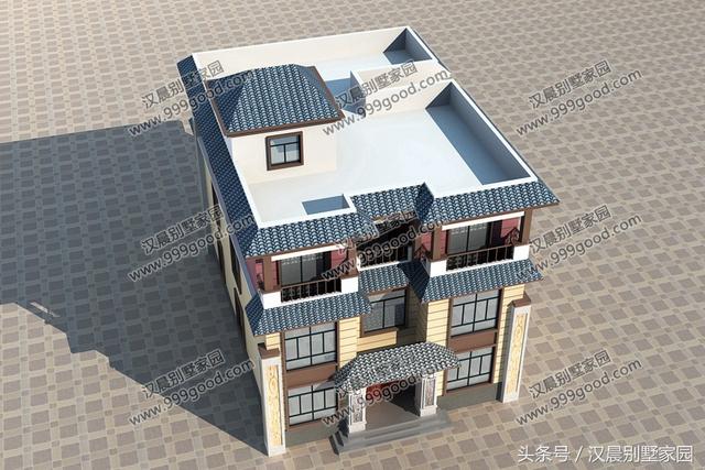 新中式別墅設(shè)計圖，古樸與現(xiàn)代并存，新穎霸氣！