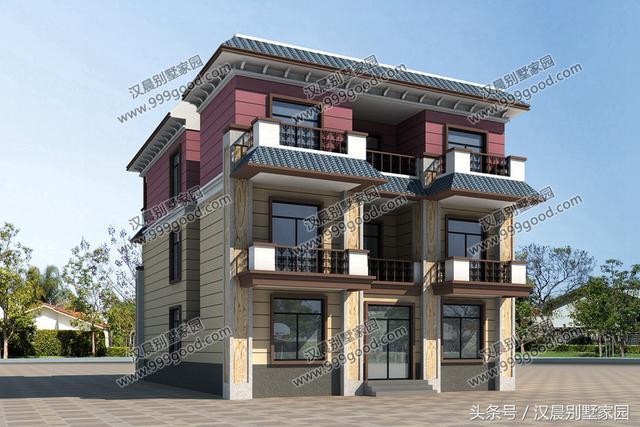 新中式別墅設(shè)計圖，古樸與現(xiàn)代并存，新穎霸氣！