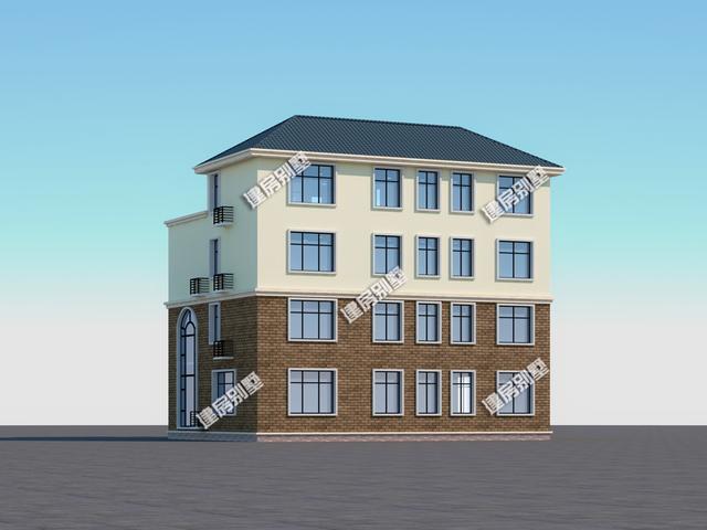 四層別墅設(shè)計圖，挑空設(shè)計+雙側(cè)露臺，送您你似錦前程！