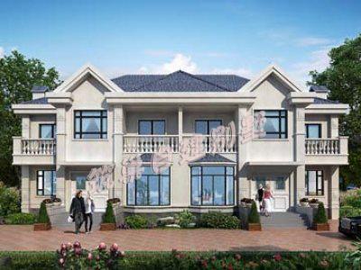 農(nóng)村二層雙拼別墅設(shè)計圖，隱私性極好！您一定喜歡！