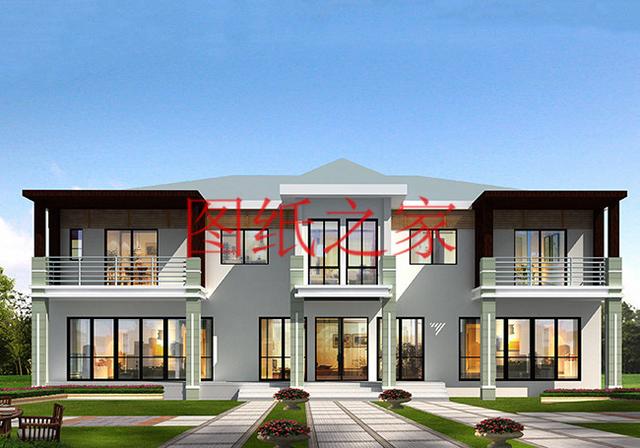 超大戶型，時(shí)尚現(xiàn)代的二層別墅設(shè)計(jì)圖，建成后您一定喜歡