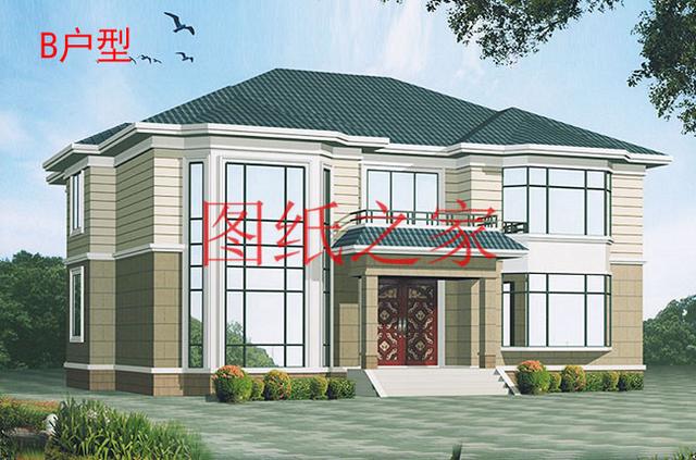 超大戶型，時(shí)尚現(xiàn)代的二層別墅設(shè)計(jì)圖，建成后您一定喜歡