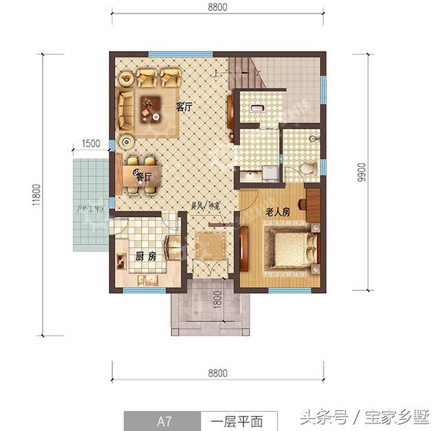 農(nóng)村自建房占地100平米，滿足您的各種需求