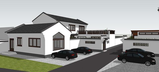 新中式民俗別墅設(shè)計(jì)圖，可用于民宿，也可商用。