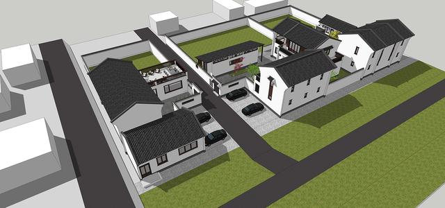 新中式民俗別墅設(shè)計(jì)圖，可用于民宿，也可商用。