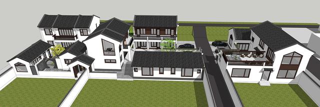 新中式民俗別墅設(shè)計(jì)圖，可用于民宿，也可商用。