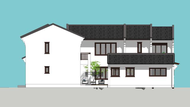 新中式民俗別墅設(shè)計(jì)圖，可用于民宿，也可商用。