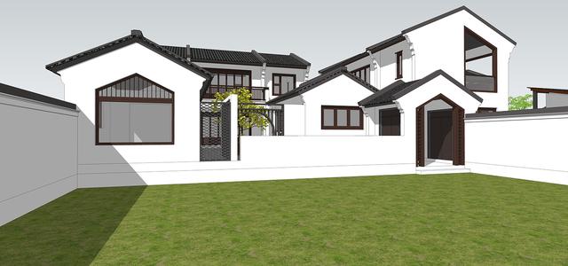 新中式民俗別墅設(shè)計(jì)圖，可用于民宿，也可商用。