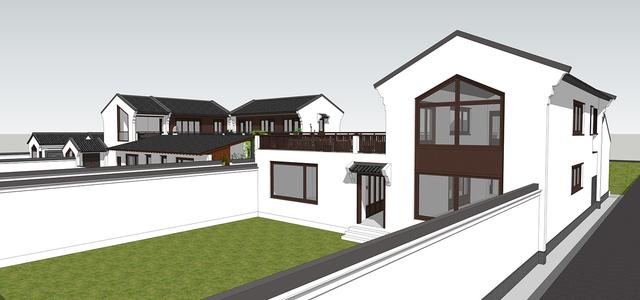 新中式民俗別墅設(shè)計(jì)圖，可用于民宿，也可商用。