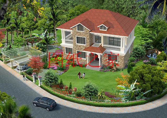 25萬(wàn)占地150平的二層別墅設(shè)計(jì)圖，簡(jiǎn)單大氣造價(jià)低。