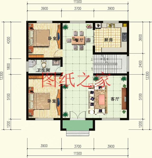 25萬(wàn)占地150平的二層別墅設(shè)計(jì)圖，簡(jiǎn)單大氣造價(jià)低。