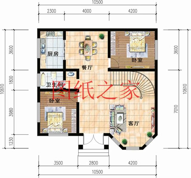 兩層農村自建房，占地小造價低廉，讓你輕松實現(xiàn)別墅夢！