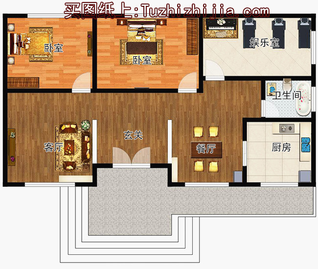 120平米農(nóng)村房屋設(shè)計(jì)圖，一到三層別墅戶型都有！