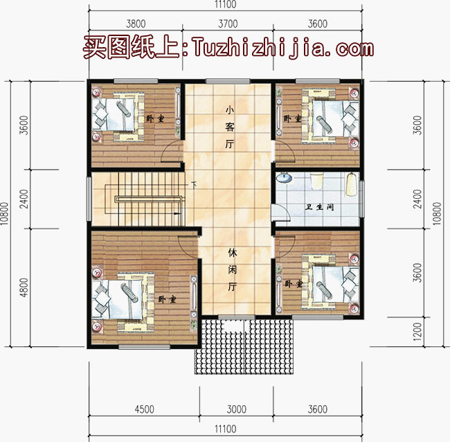 120平米農(nóng)村房屋設(shè)計(jì)圖，一到三層別墅戶型都有！