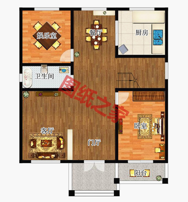 120平米農(nóng)村房屋設(shè)計(jì)圖，一到三層別墅戶型都有！