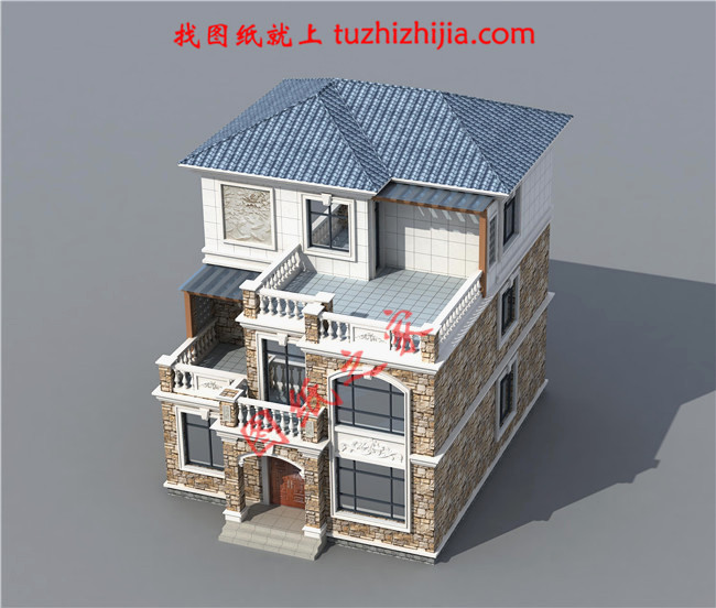 120平米農(nóng)村房屋設(shè)計(jì)圖，一到三層別墅戶型都有！