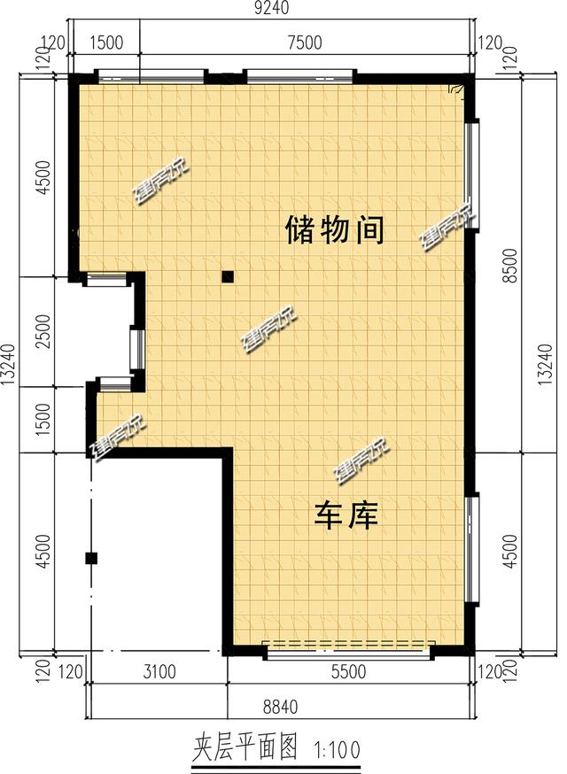 小占地別墅設(shè)計圖，外觀時尚新潮，還有地下車庫哦！