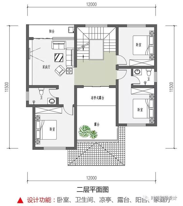 多露臺(tái)的新中式別墅設(shè)計(jì)圖，奢華大氣，您值得擁有！