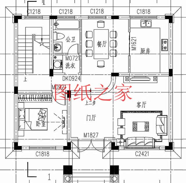 多臥室的三層別墅設(shè)計(jì)圖，適合大家族，五世同堂也住得下。