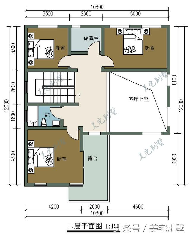 田園小別墅設計圖，10.8X12挑空客廳，您喜歡嗎？