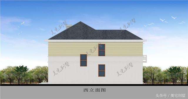 田園小別墅設計圖，10.8X12挑空客廳，您喜歡嗎？