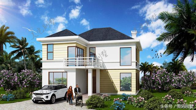 田園小別墅設計圖，10.8X12挑空客廳，您喜歡嗎？