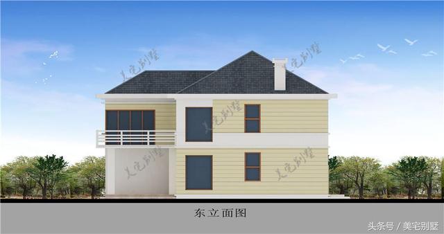 田園小別墅設計圖，10.8X12挑空客廳，您喜歡嗎？