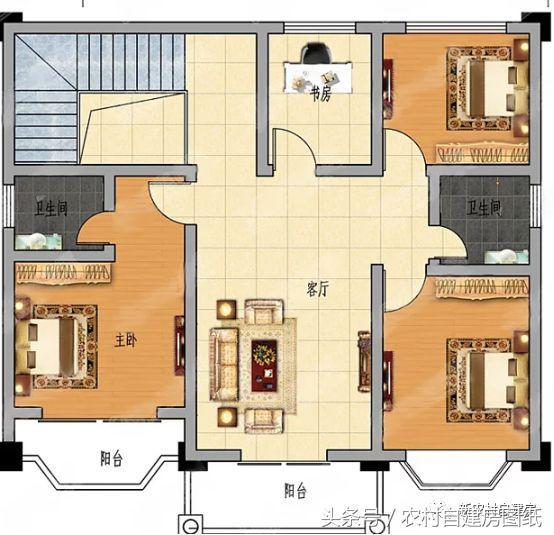 3套經(jīng)典別墅設(shè)計圖，多間臥室?guī)Э净鸱亢蜁衽_，造價只要25萬