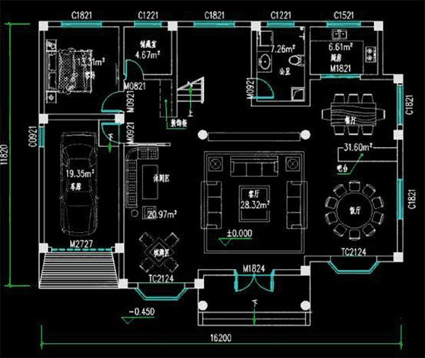 二層農(nóng)村自建房，精致完美，帶車庫挑空客廳，品味人最愛！