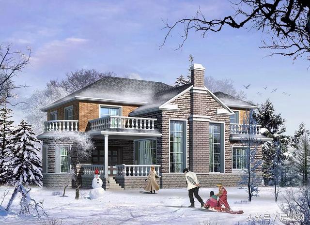北方雪景別墅設(shè)計(jì)圖，猶如置身童話世界，非常夢(mèng)幻！