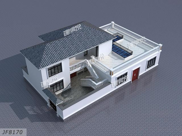 30幾萬(wàn)建大露臺(tái)帶庭院的別墅設(shè)計(jì)圖，現(xiàn)在入手為時(shí)不晚。