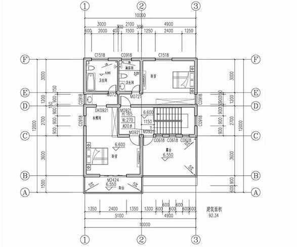 雙車庫三層別墅設計圖， 時尚外觀，經(jīng)濟實用，戶型合理。