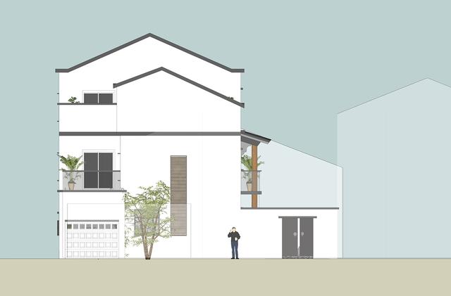 新中式別墅設(shè)計圖，三層鄉(xiāng)村復(fù)古別墅。