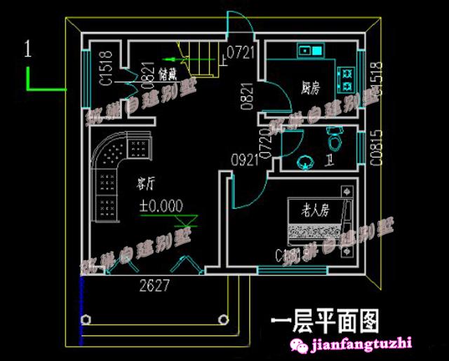 簡約舒適二層平屋頂別墅設(shè)計圖，造型簡約不繁瑣，提高生活品味。
