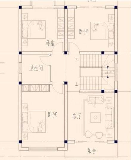 開(kāi)間8、9米的兩款自建房，占地小，格局優(yōu)良，值得參考。