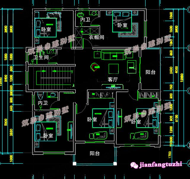 150㎡新農(nóng)村三層帶露臺(tái)別墅設(shè)計(jì)圖，歡迎選購(gòu)。