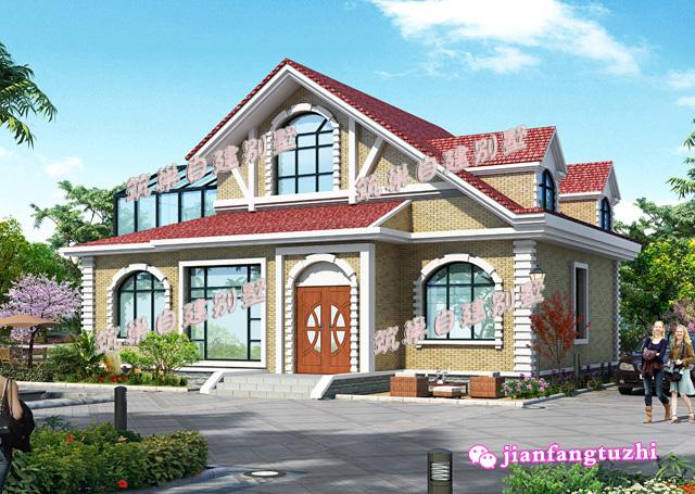 一層別墅設(shè)計(jì)圖，小洋房，外觀艷麗，大氣優(yōu)雅。