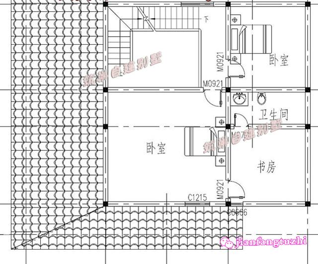 一層別墅設(shè)計(jì)圖，小洋房，外觀艷麗，大氣優(yōu)雅。