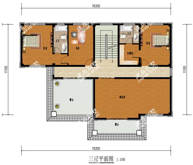 四層別墅設(shè)計(jì)圖，帶車庫(kù)，挑空設(shè)計(jì)，給您品質(zhì)生活！