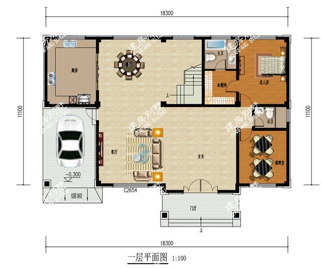 四層別墅設(shè)計(jì)圖，帶車庫(kù)，挑空設(shè)計(jì)，給您品質(zhì)生活！