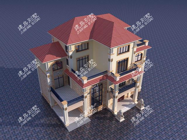 四層別墅設(shè)計(jì)圖，帶車庫(kù)，挑空設(shè)計(jì)，給您品質(zhì)生活！