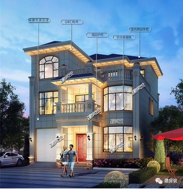 三層帶車庫(kù)的別墅設(shè)計(jì)圖，造價(jià)30W，享受優(yōu)質(zhì)生活！