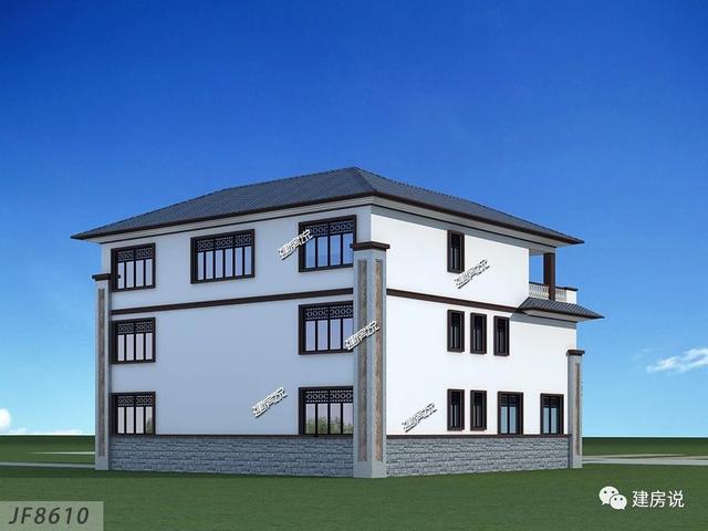 新型中式別墅設(shè)計圖，室內(nèi)布局超贊，外觀獨特亮眼。