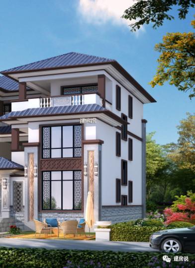新型中式別墅設(shè)計圖，室內(nèi)布局超贊，外觀獨特亮眼。