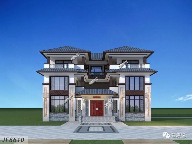 新型中式別墅設(shè)計圖，室內(nèi)布局超贊，外觀獨特亮眼。