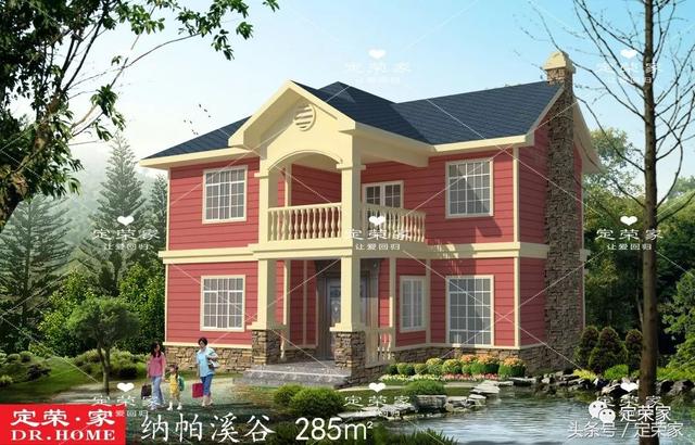 二層別墅設(shè)計(jì)圖，五室三廳四衛(wèi)，摒棄了繁瑣和奢華。