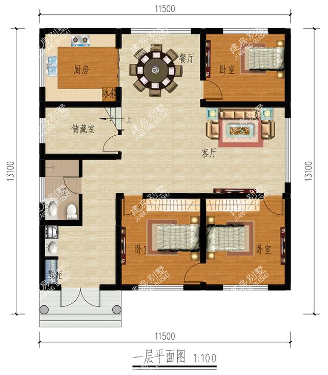 3棟開間11.5m農(nóng)村自建房，不求其他只求家人在側(cè)。