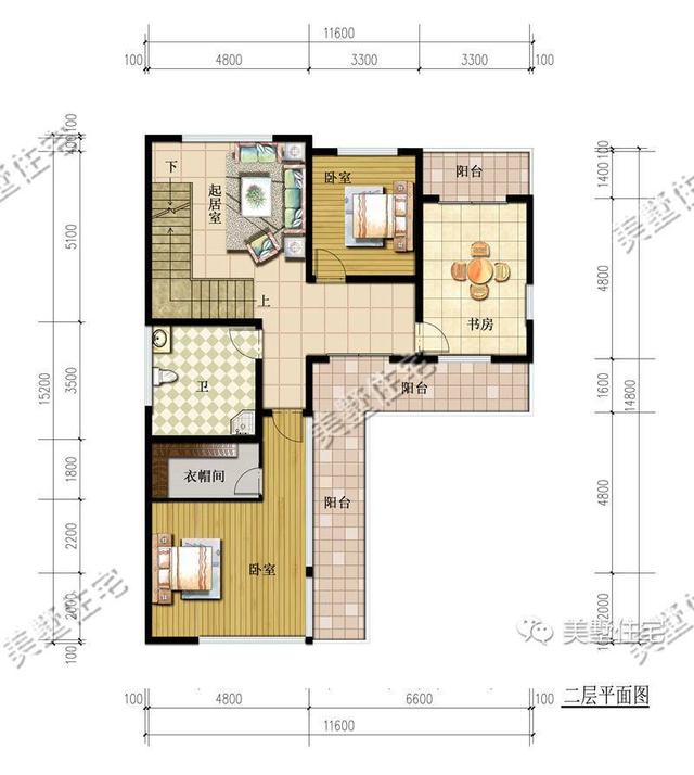 兩層別墅設(shè)計(jì)圖，老人房+玻璃屋頂，主體28W搞定！
